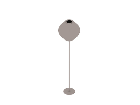 Een generieke rendering - Nelson Pear Lotus-vloerlamp – klein