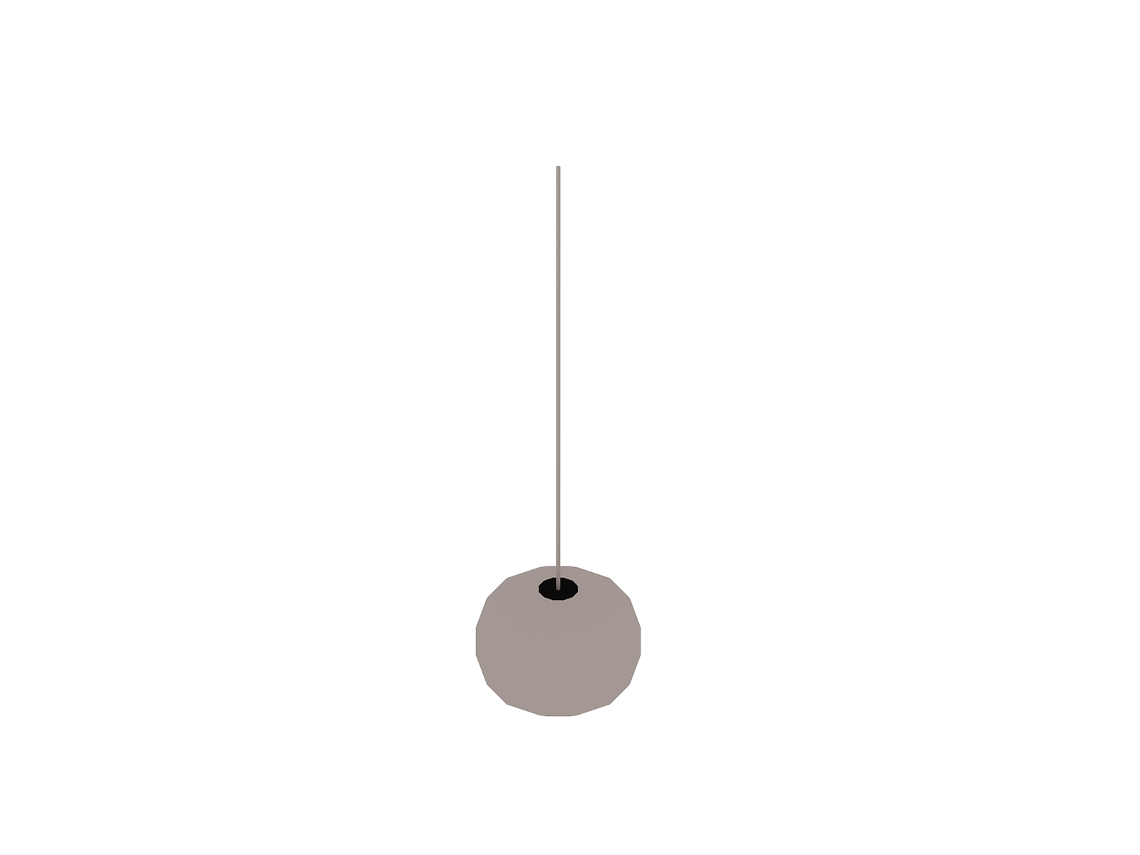 Een generieke rendering - Nelson Angled Sphere Bubble-hanglamp – medium
