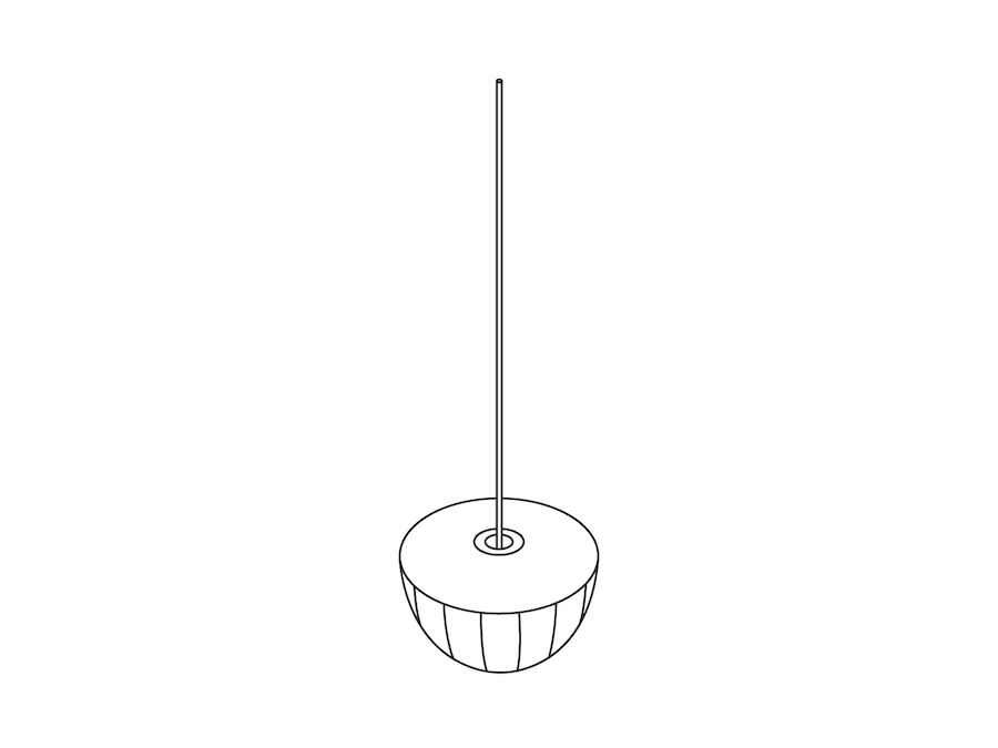A line drawing - Nelson Apple Bubble Pendant