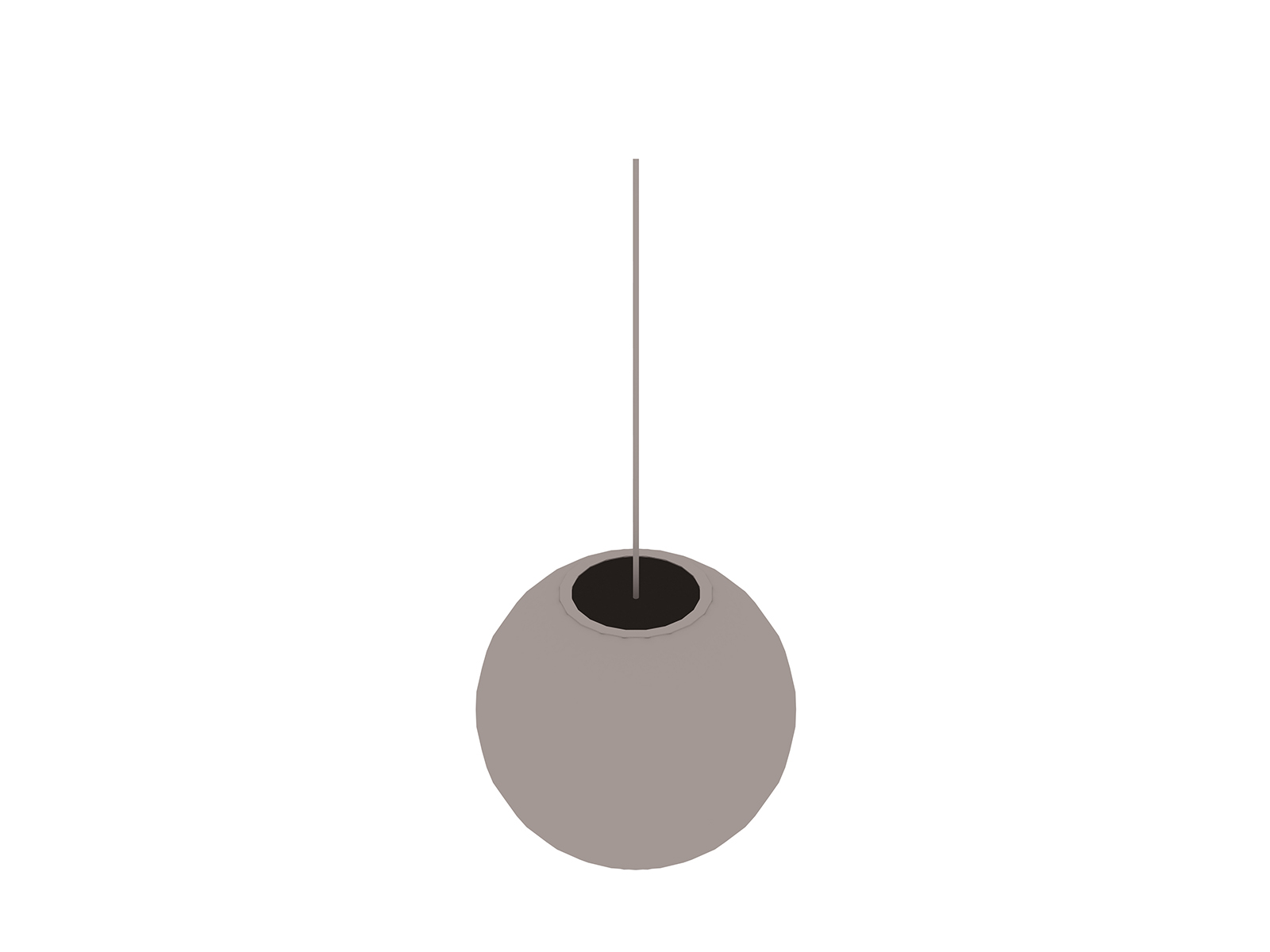 Uma renderização genérica - Luminária pendente Ball Nelson Bubble– grande