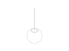Een lijntekening - Nelson Ball Bubble-hanglamp – groot