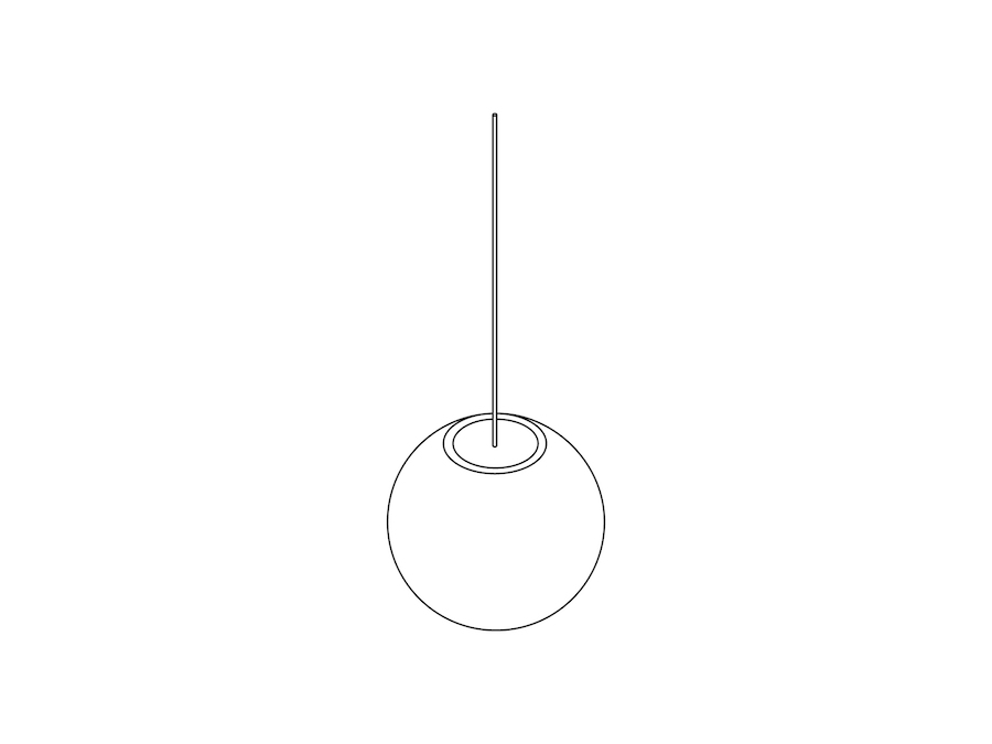 A line drawing - Nelson Ball Bubble Pendant–Large