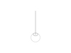 A line drawing - Nelson Ball Bubble Pendant–Medium