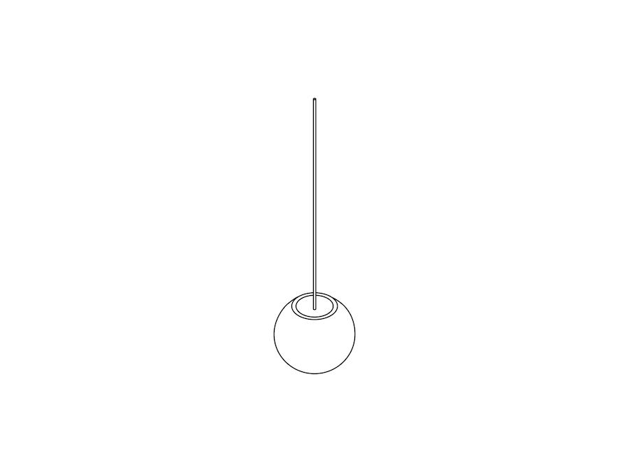 A line drawing - Nelson Ball Bubble Pendant–Medium