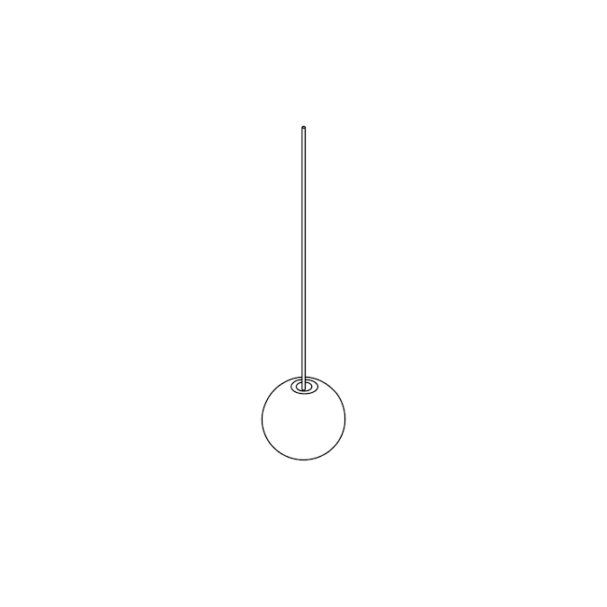 A line drawing - Nelson Ball Bubble Pendant–Small