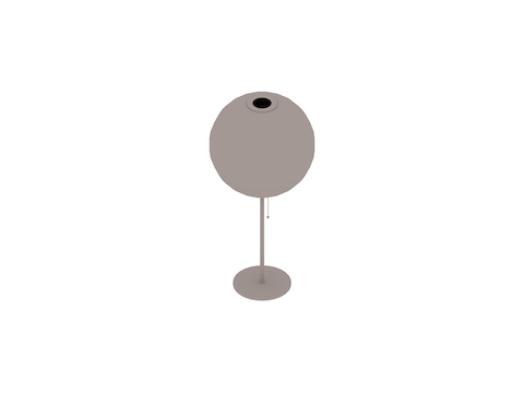 Een generieke rendering - Nelson Ball Lotus-tafellamp