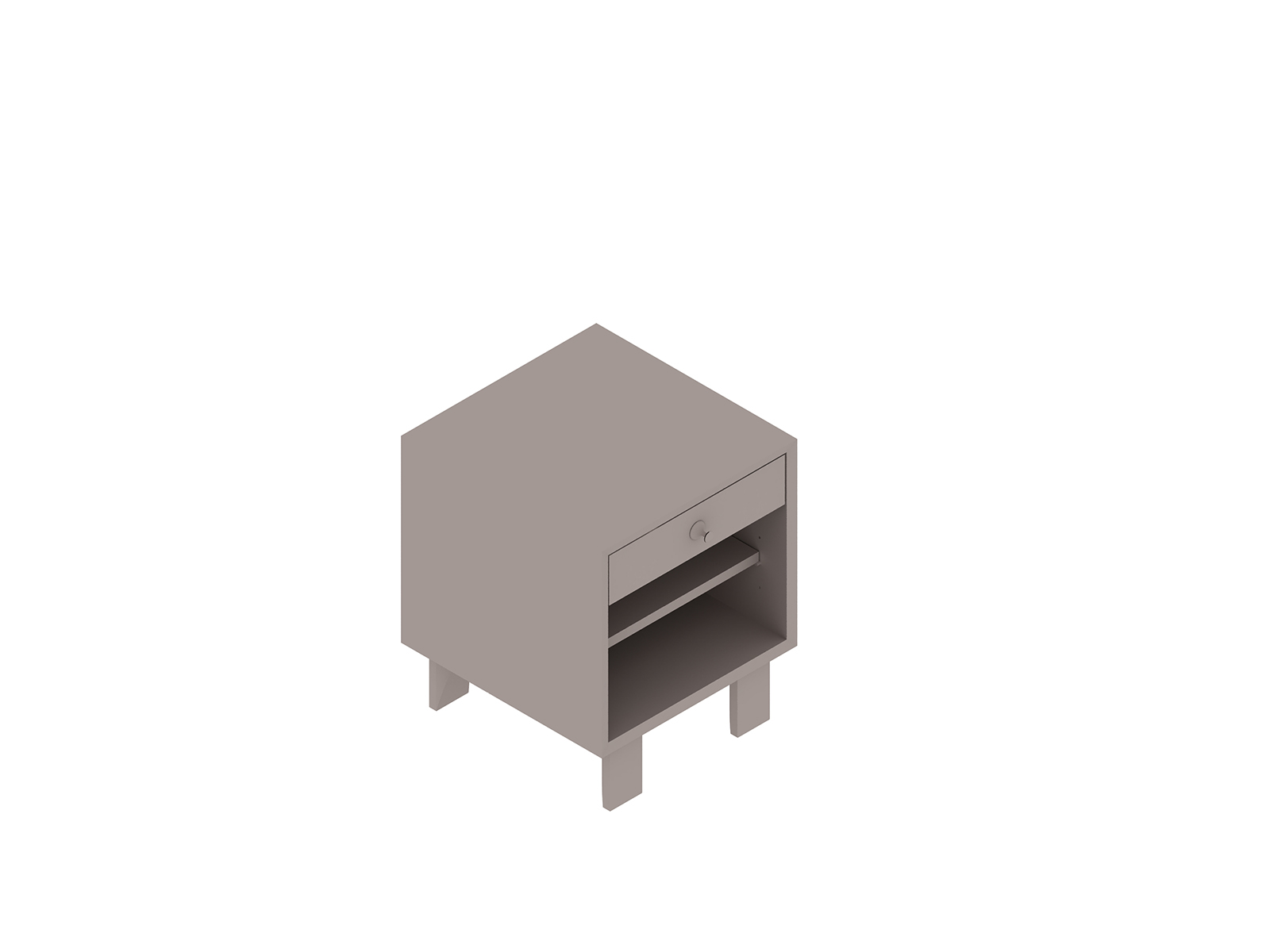 A generic rendering - Nelson Basic Bedside Table