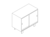 A line drawing - Nelson Basic Cabinet Series–24H–34W