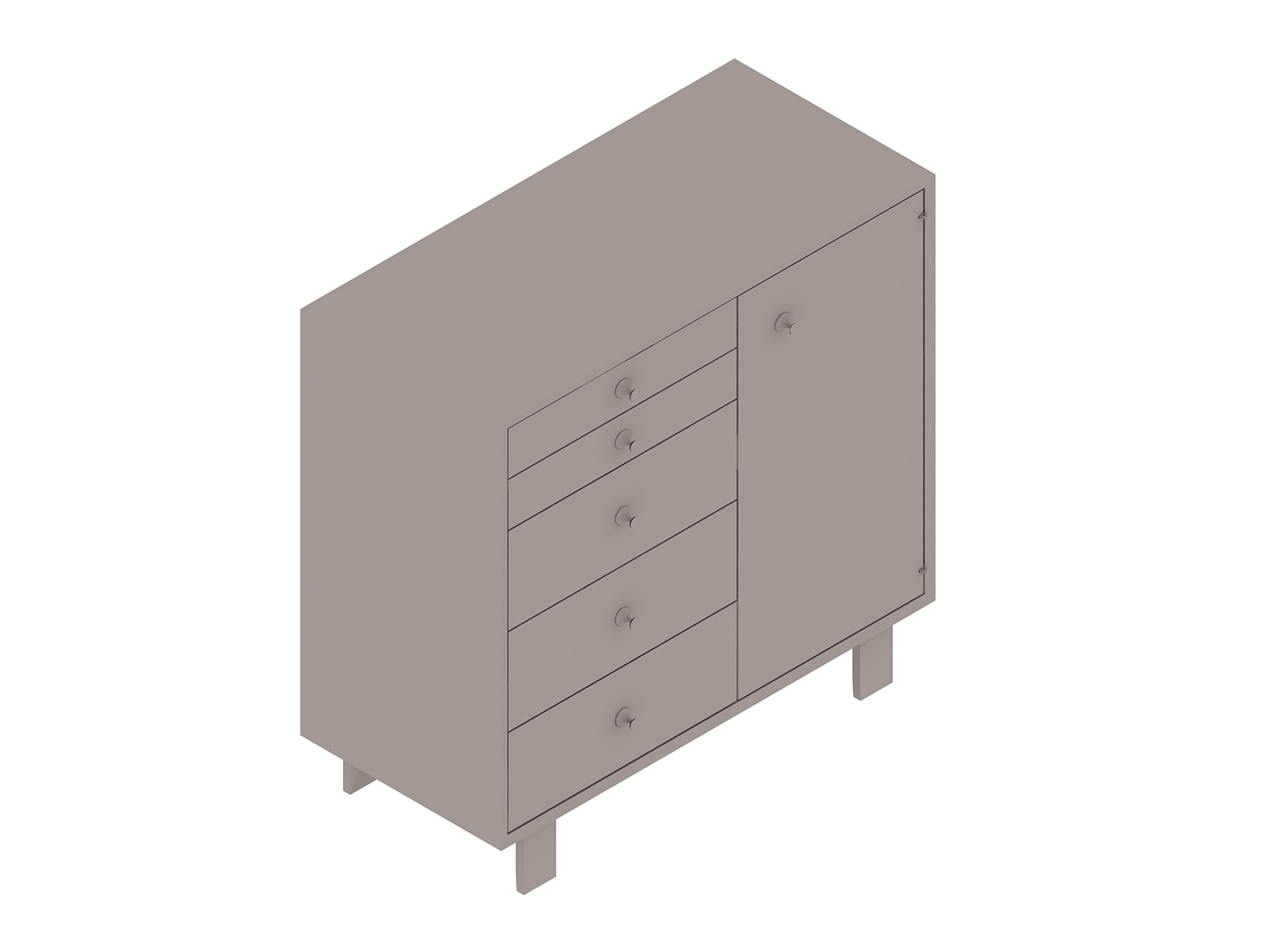 A generic rendering - Nelson Basic Cabinet With Door