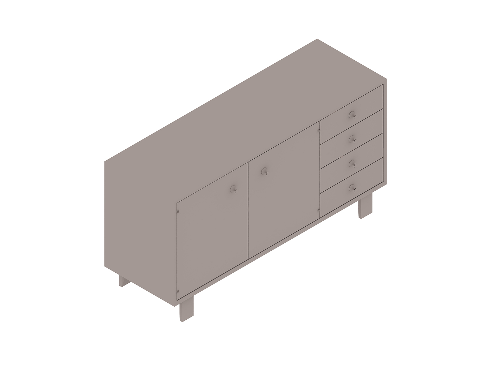 A generic rendering - Nelson Basic Credenza