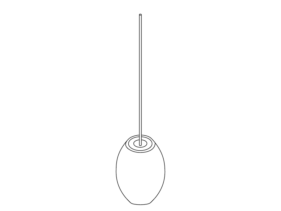 Een lijntekening - Nelson Cigar CrissCross Bubble-hanglamp – medium