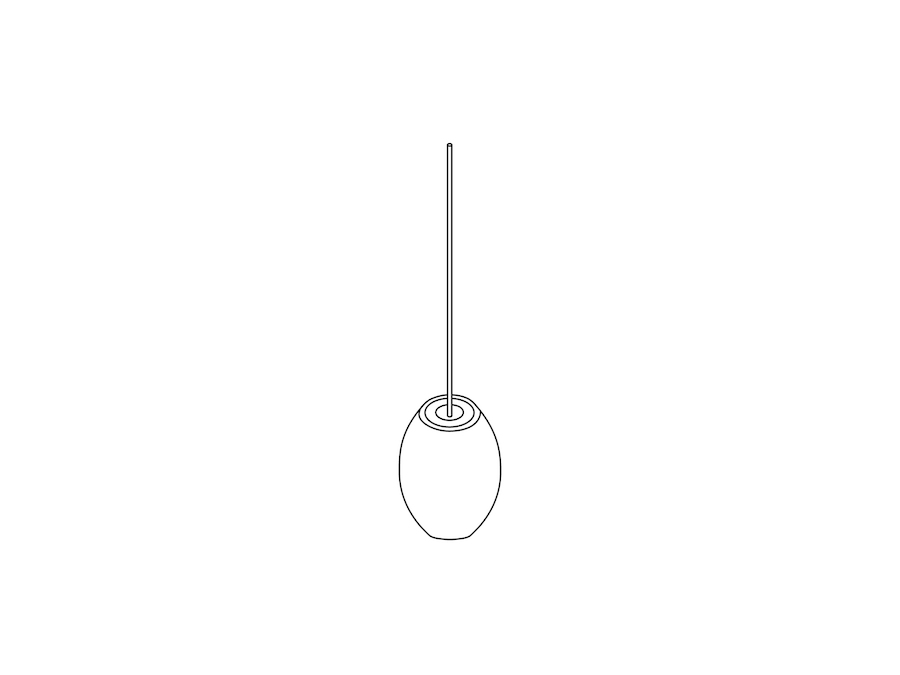 A line drawing - Nelson Cigar CrissCross Bubble Pendant–Small