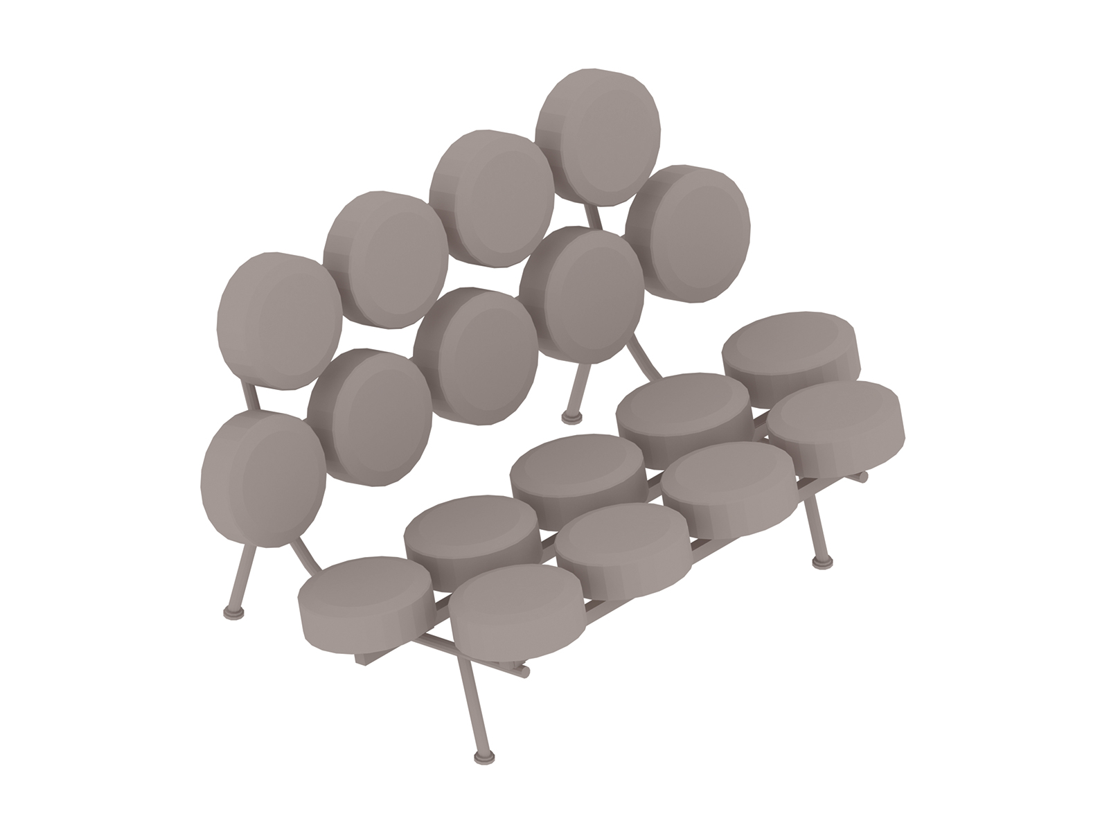 A generic rendering - Nelson Marshmallow Sofa