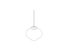 A line drawing - Nelson Pear Bubble Pendant–Small