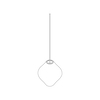 A line drawing - Nelson Pear CrissCross Bubble Pendant–Medium