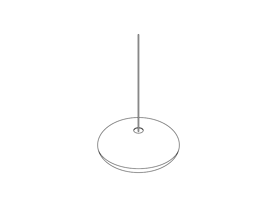 A line drawing - Nelson Saucer Bubble Pendant–Extra Large