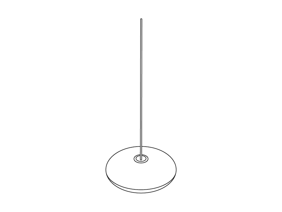 Un dibujo - Lámpara colgante mediana Nelson Saucer Bubble
