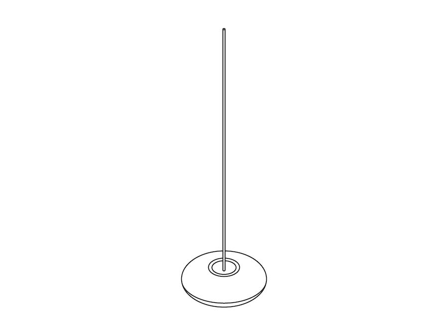 A line drawing - Nelson Saucer Bubble Pendant–Small