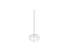 Een lijntekening - Nelson Saucer CrissCross Bubble-hanglamp – klein