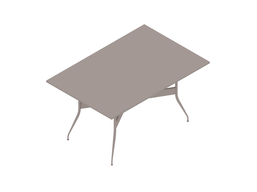 A generic rendering - Nelson Swag Leg Table–Rectangular
