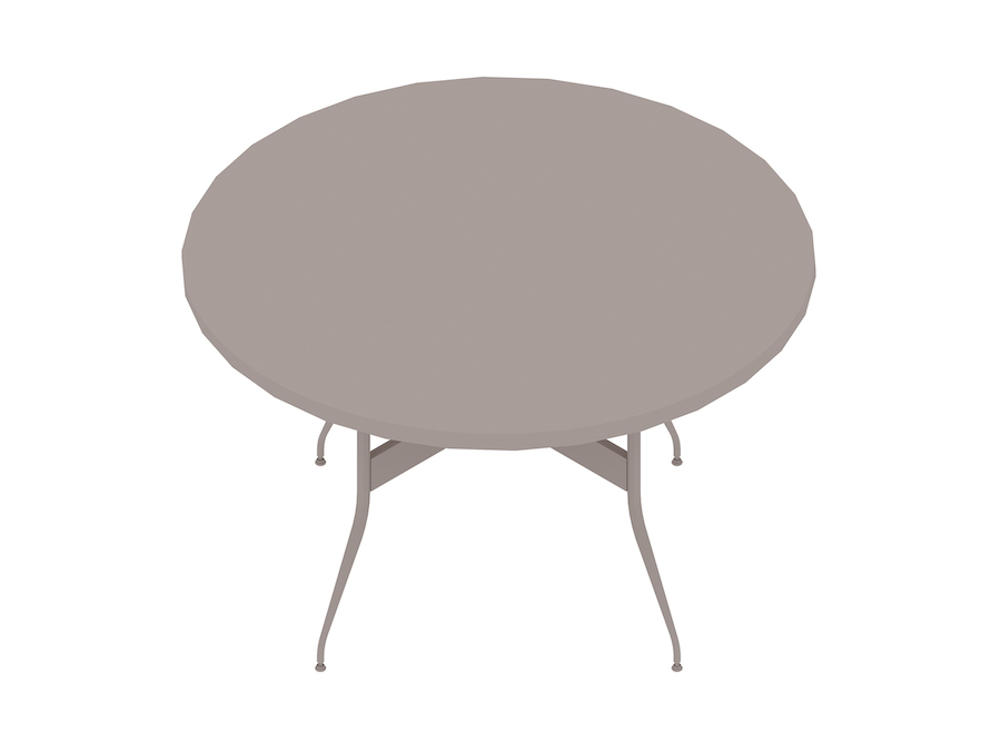 A generic rendering - Nelson Swag Leg Table–Round