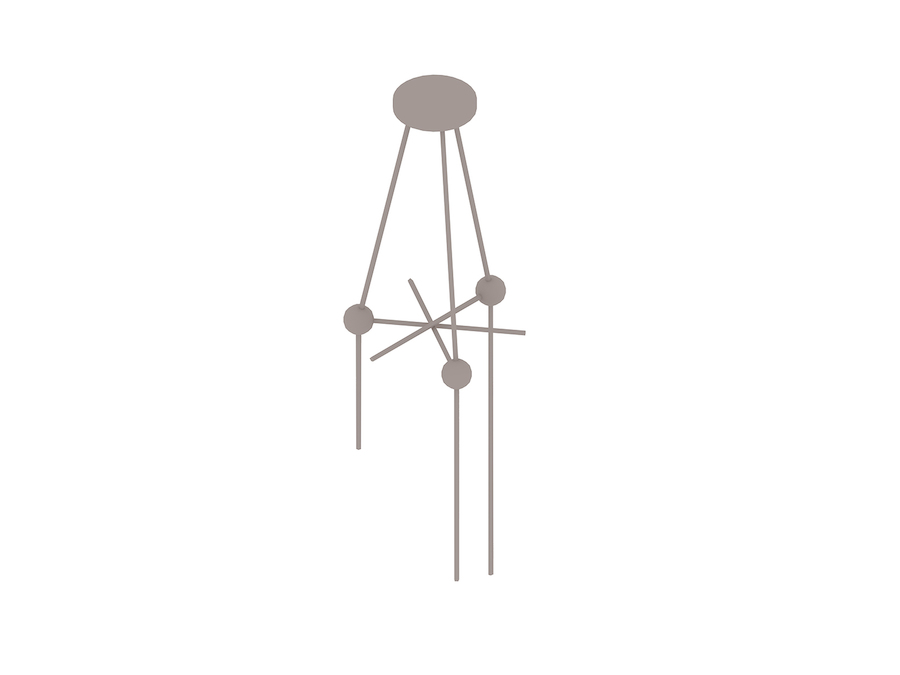 A generic rendering - Nelson Triple Bubble Lamp Fixture