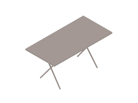A generic rendering - Nelson X-Leg Table