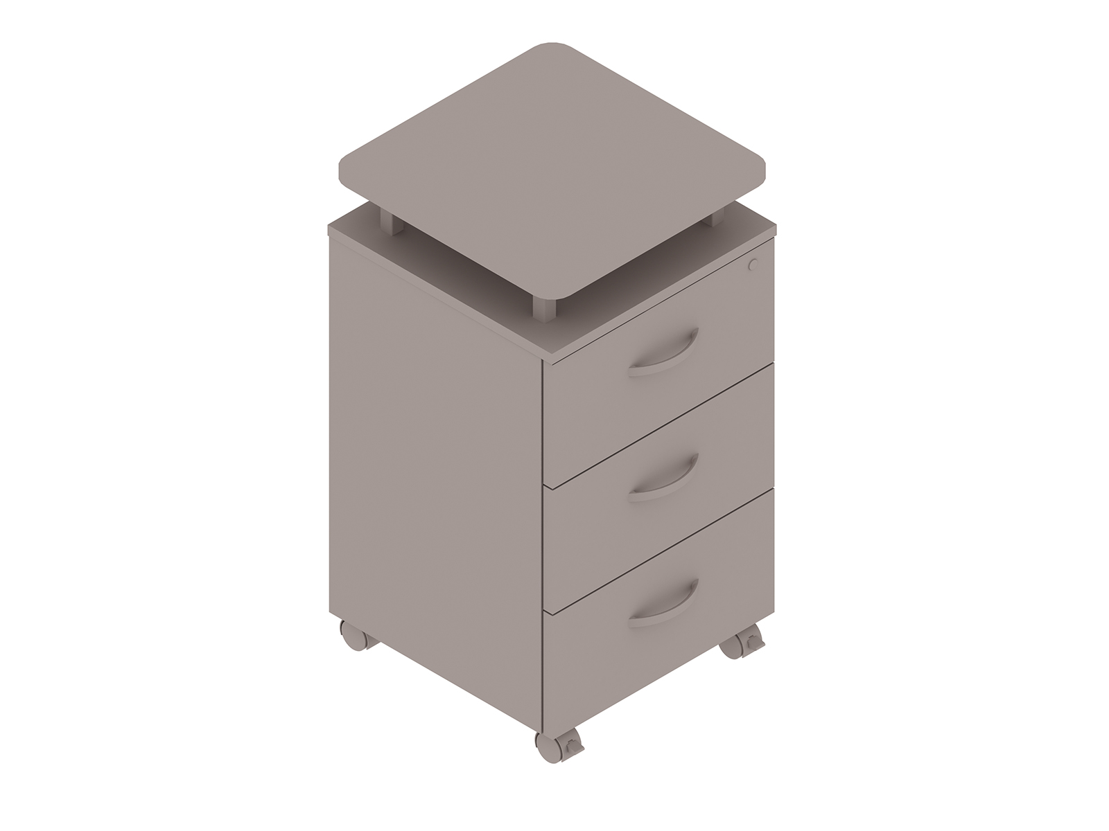 A generic rendering - Nemschoff Bedside Cabinet–Raised Top–3 Drawers