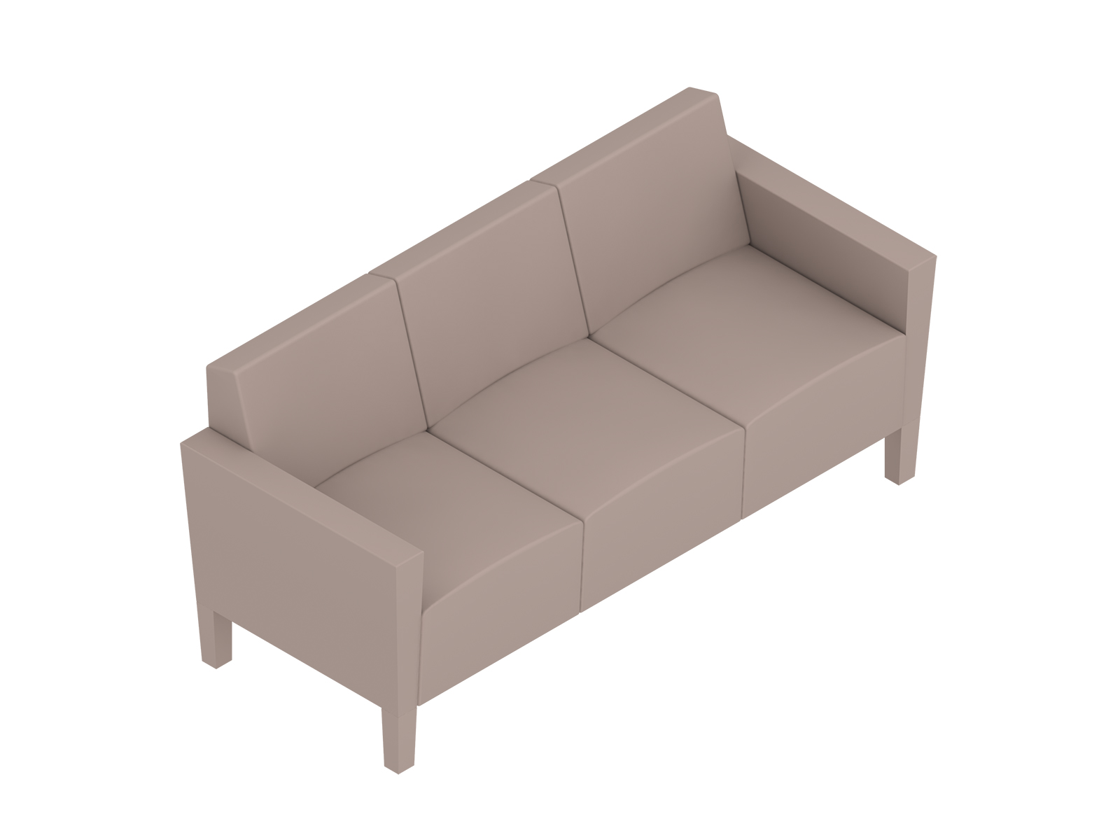 A generic rendering - Nemschoff Brava Classic Multiple Seating–3 Seat