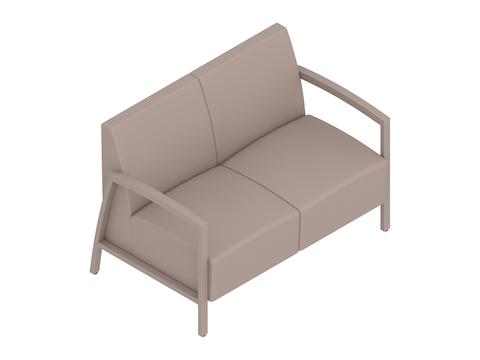 A generic rendering - Nemschoff Brava Modern Multiple Seating–2 Seat
