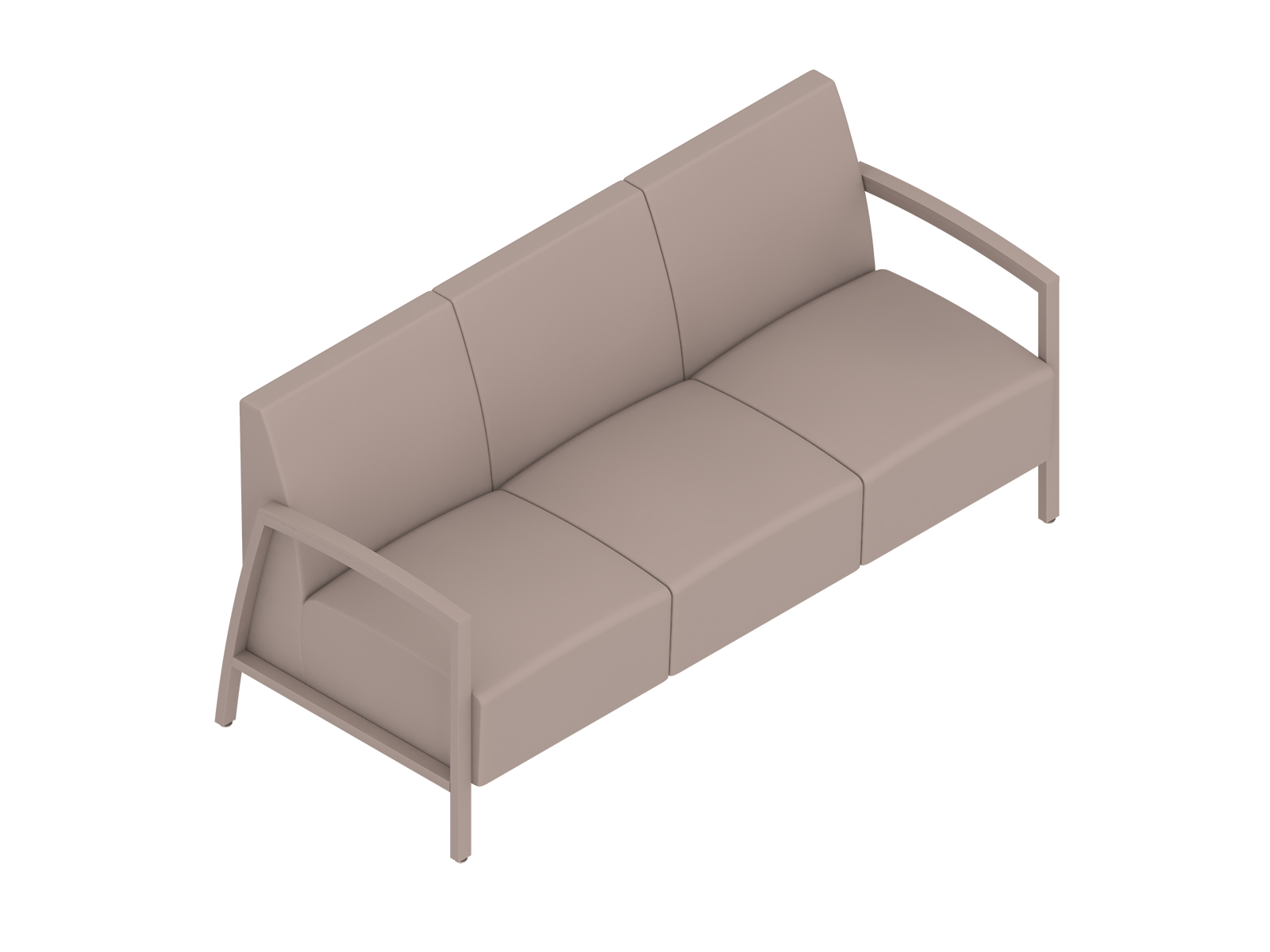 A generic rendering - Nemschoff Brava Modern Multiple Seating–3 Seat