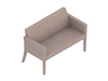 A generic rendering - Nemschoff Brava Multiple Seating–Closed Arm–2 Seat
