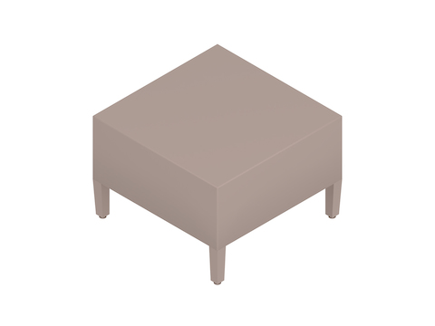 A generic rendering - Nemschoff Brava Platform Bench–1 Seat