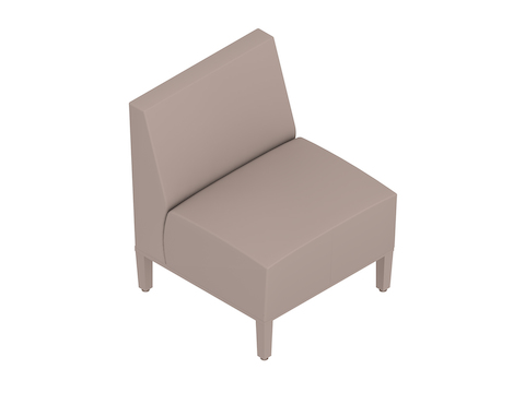 A generic rendering - Nemschoff Brava Platform Chair–Armless