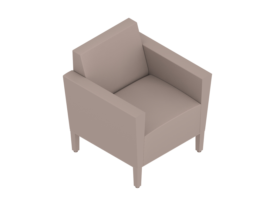 A generic rendering - Nemschoff Brava Platform Chair–With Arms