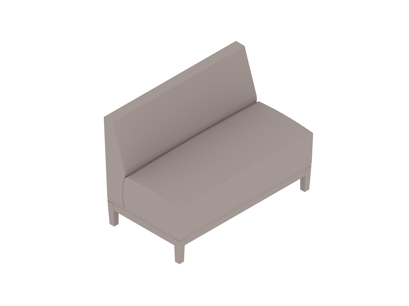 A generic rendering - Nemschoff Brava Platform Multiple Seating–2 Seat–Armless