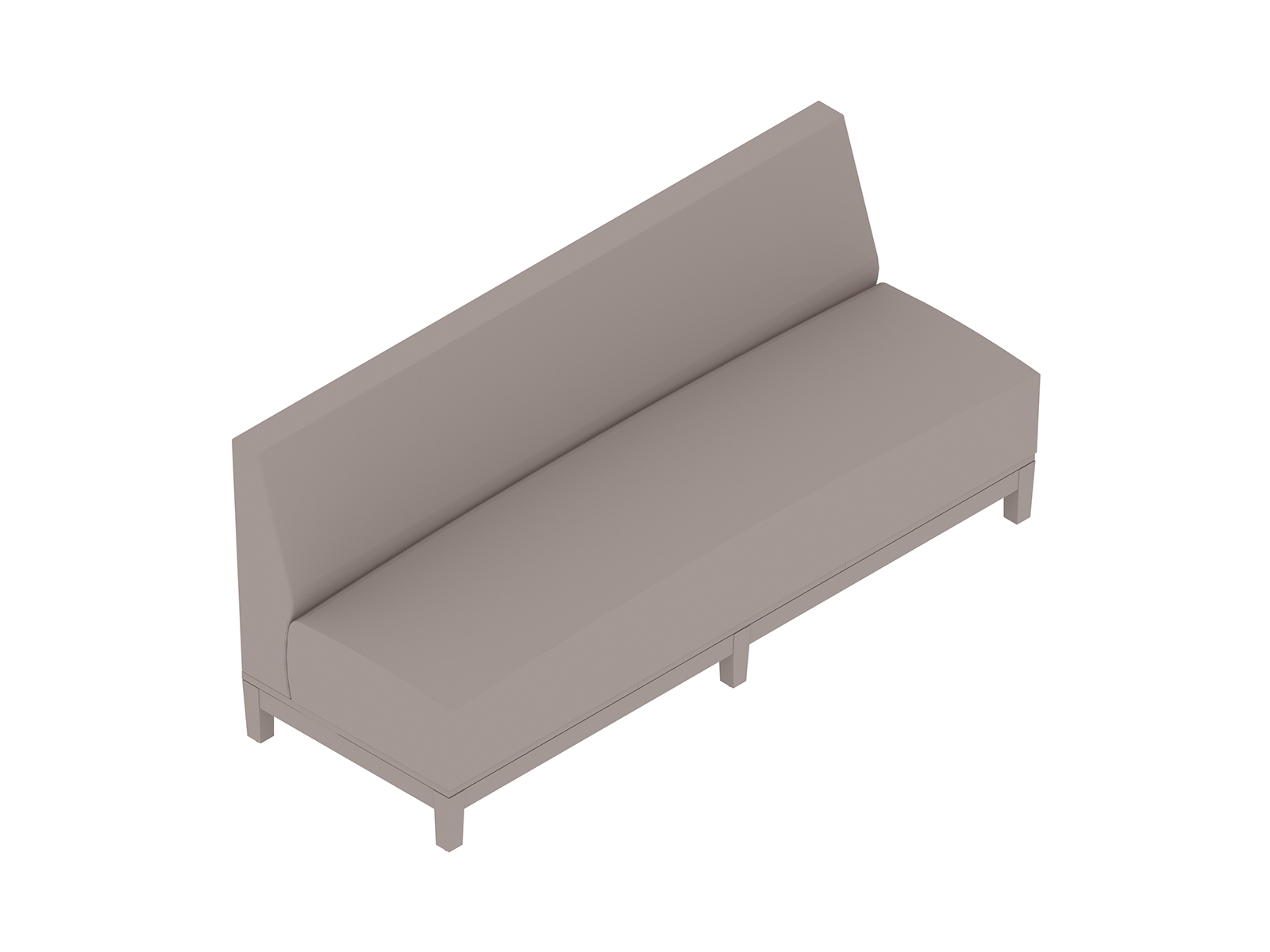 A generic rendering - Nemschoff Brava Platform Multiple Seating–3 Seat–Armless