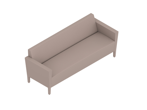 A generic rendering - Nemschoff Brava Platform Sofa