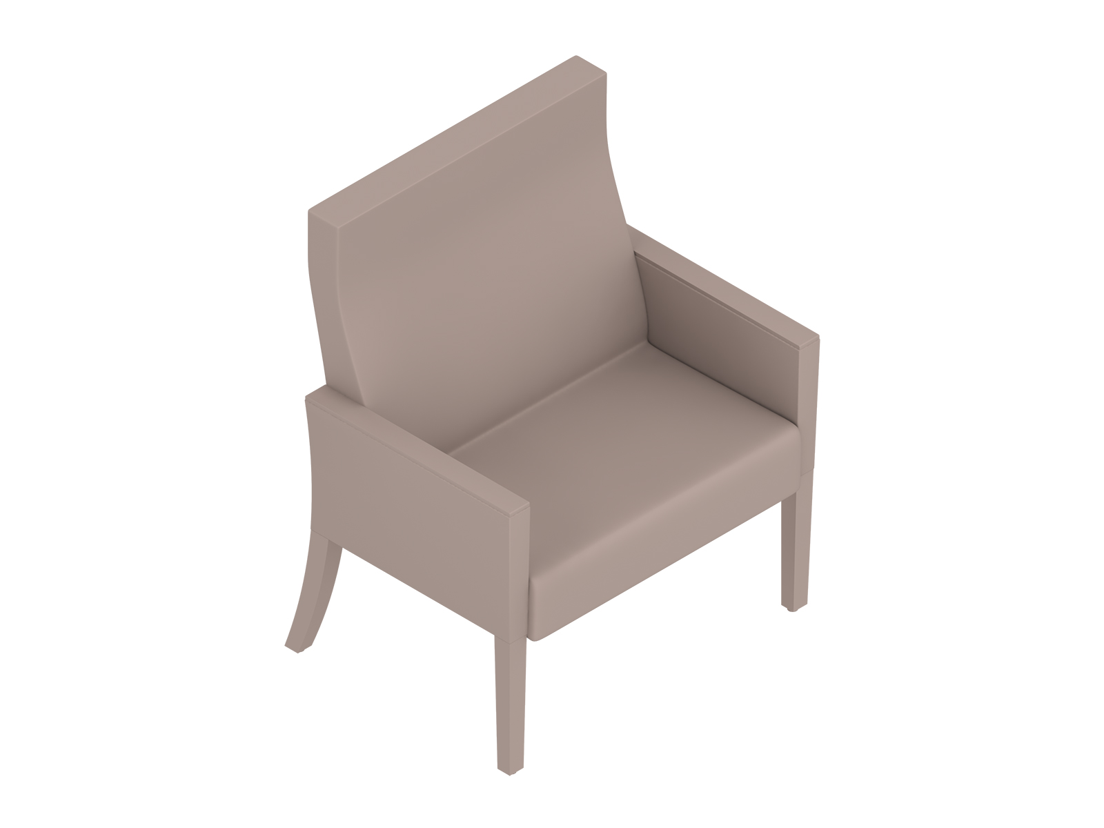 A generic rendering - Nemschoff Brava Plus Patient Chair–Closed Arm