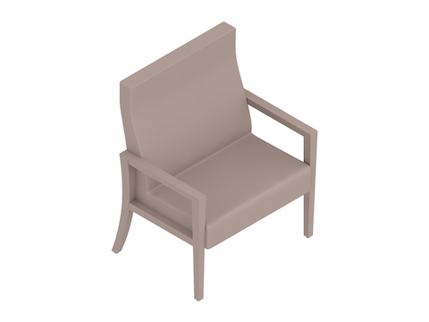 A generic rendering - Nemschoff Brava Plus Patient Chair–Open Arm