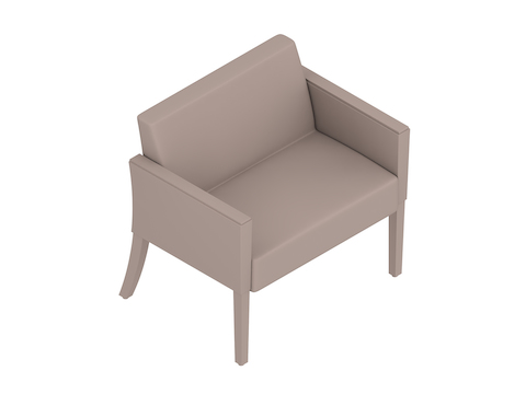 A generic rendering - Nemschoff Brava Plus Chair–Closed Arm–30 Wide