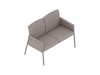 A generic rendering - Nemschoff Easton Multiple Seating–Closed Arm–2 Seat