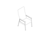 A line drawing - Nemschoff Easton Patient Chair–Open Arm