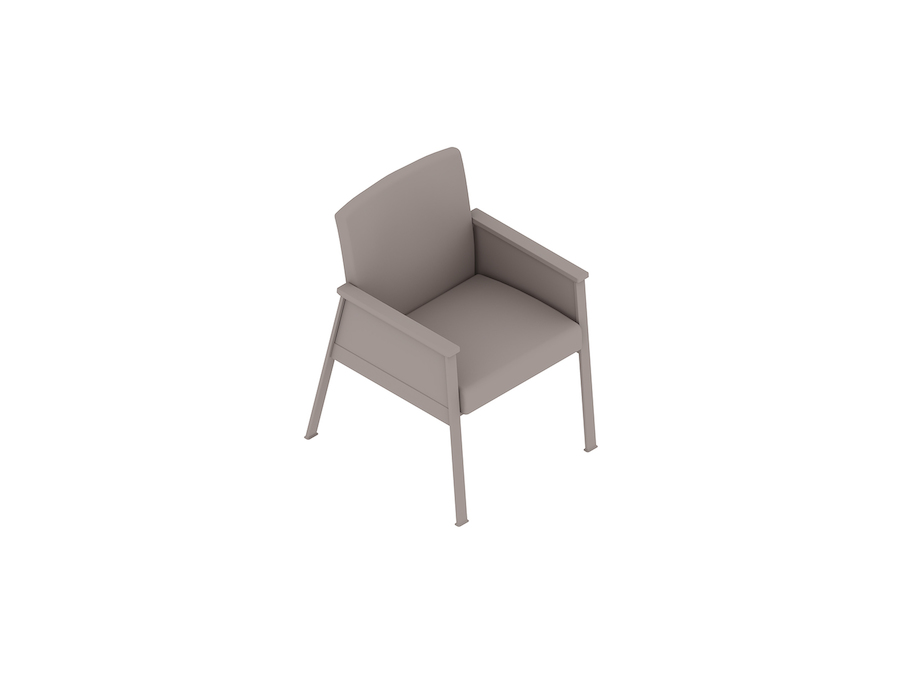 A generic rendering - Nemschoff Easton Side Chair–Closed Arm