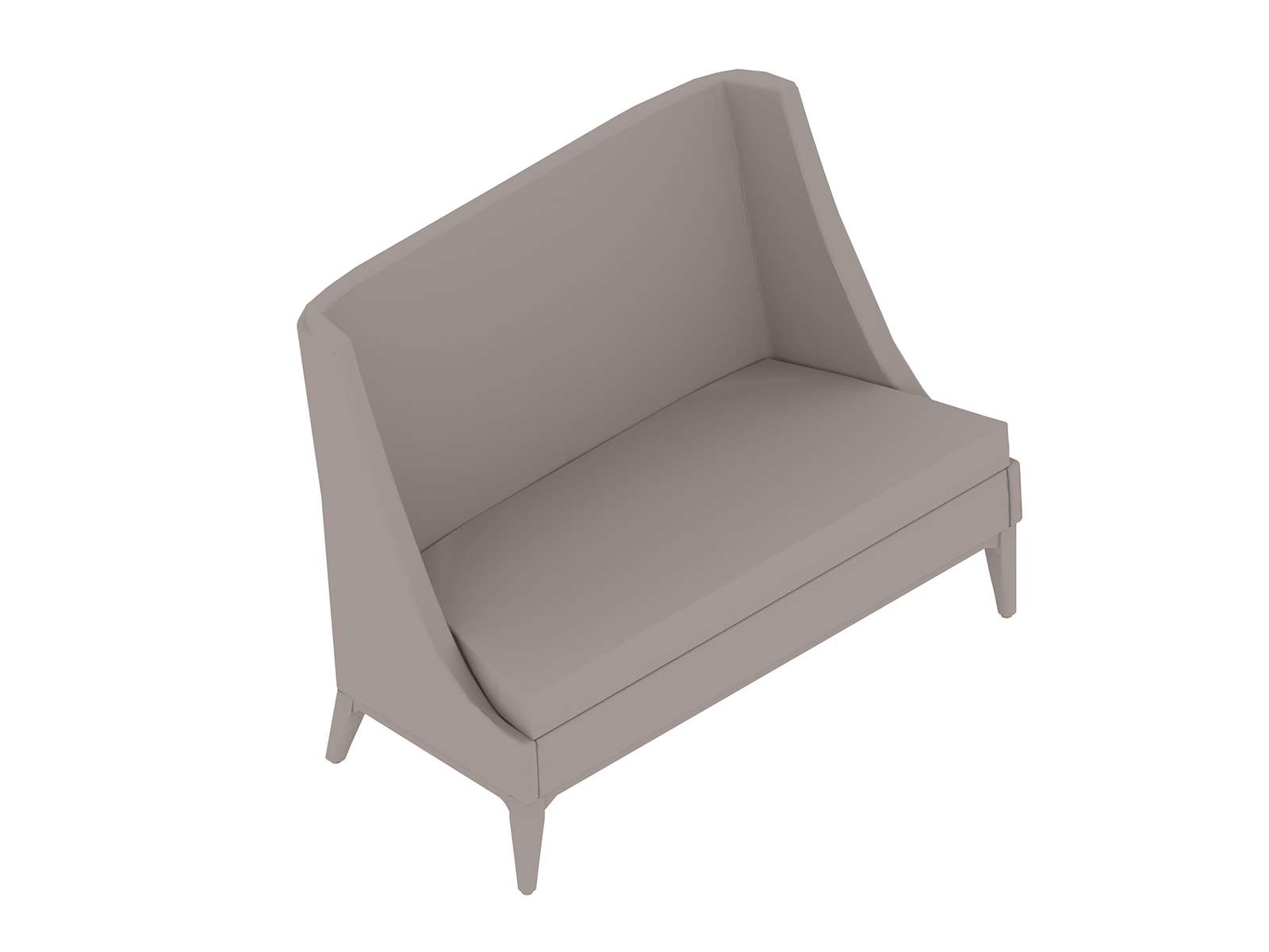 A generic rendering - Nemschoff Iris Settee–Armless