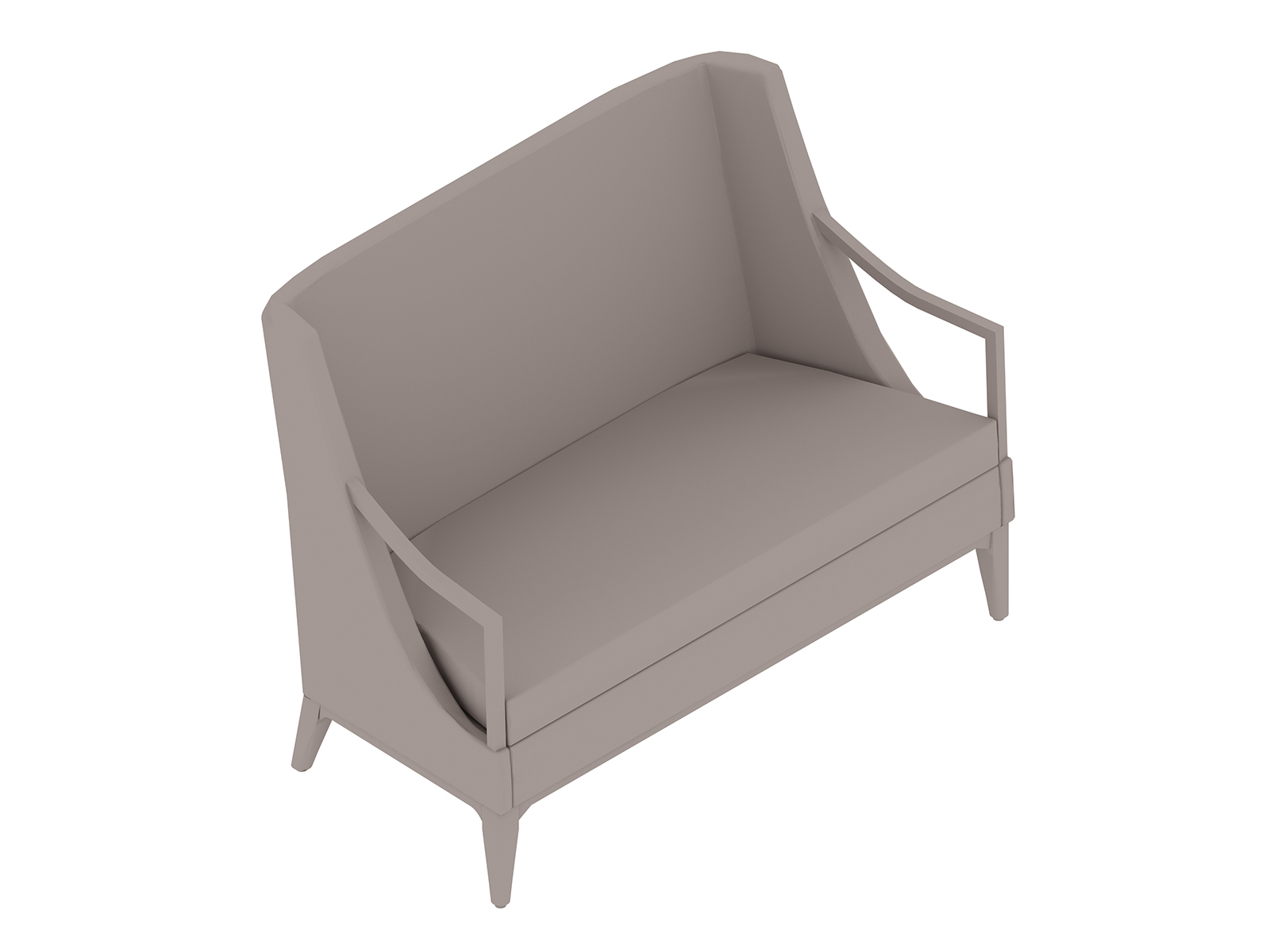 A generic rendering - Nemschoff Iris Settee–With Arms