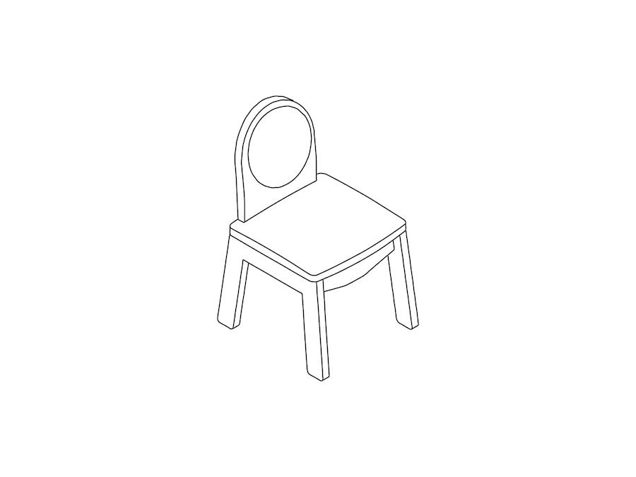 A line drawing - Nemschoff Junior 200 Side Chair