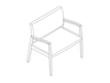 A line drawing - Nemschoff Monarch Plus Chair