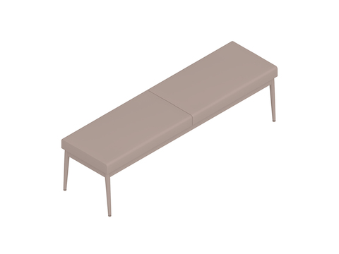 A generic rendering - Nemschoff Palisade Bench–Long