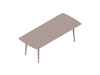 A generic rendering - Nemschoff Palisade Coffee Table–Rectangular